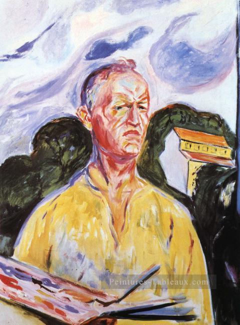 Autoportrait à Ekely 1926 Edvard Munch Peintures à l'huile